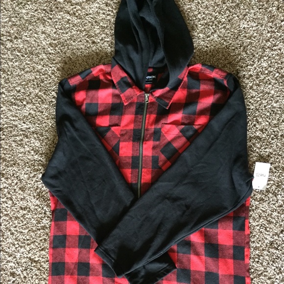 Carbon Other - Men's carbon hoodies NWT plaid